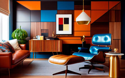 living-room-with-blue-chair-wall-with-picture-it