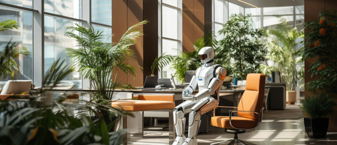 robot-waiting-modern-office-job-interview-generative-ai